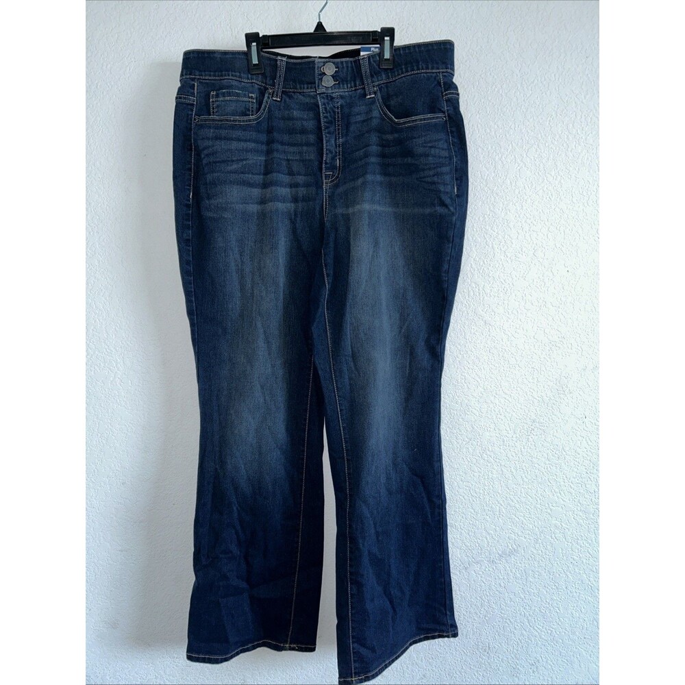 Terra & Sky Women’s Plus Tummy Control Bootcut Jeans 18W